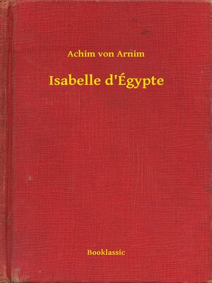 cover image of Isabelle d'Égypte